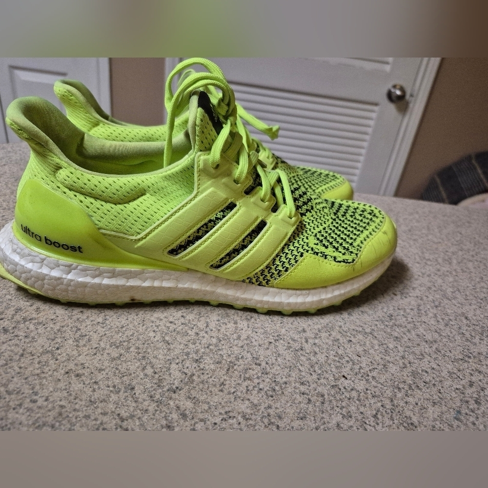 Adidas Lime Green Athletic Sneakers